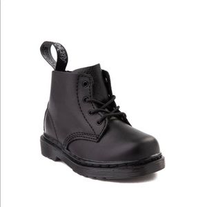 black monochrome dr martens